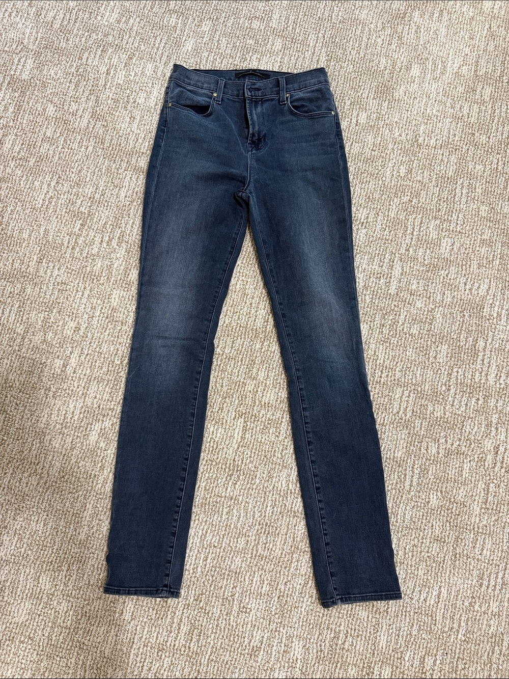J Brand Dark Indigo High-Rise Skinny Jeans